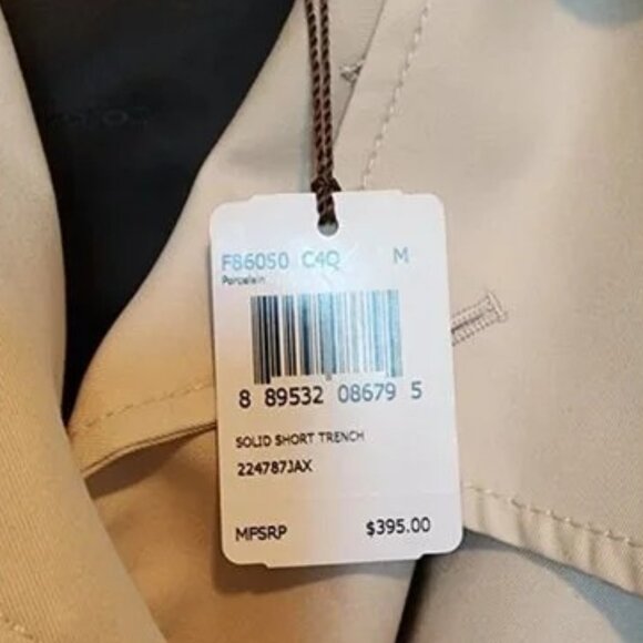 COACH Solid Short Trench Coat, Women's Size M (new) - Picture 9 of 9